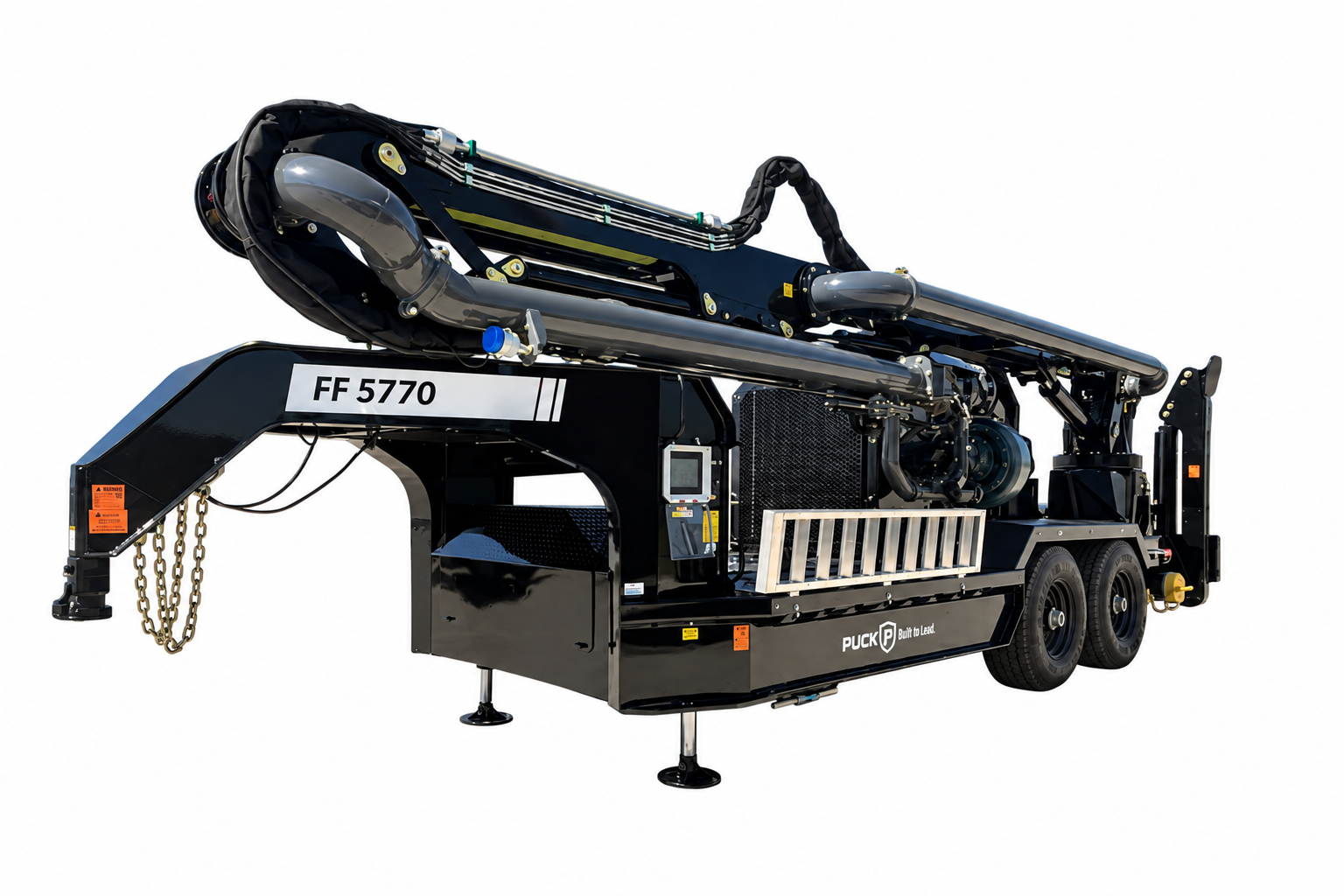 Trailer-mounted manure pumping unit