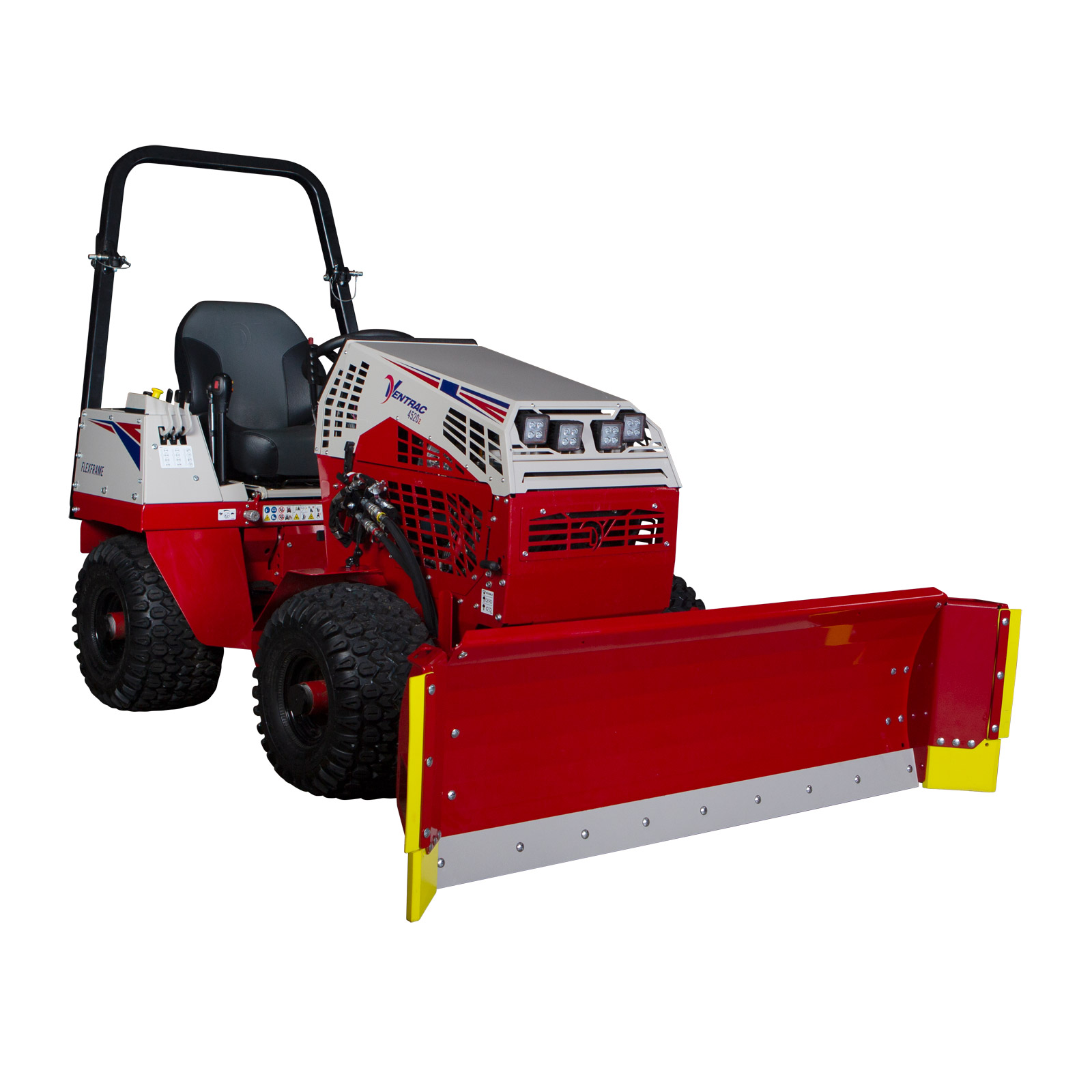 Ventrac with front blade — supplied photograph