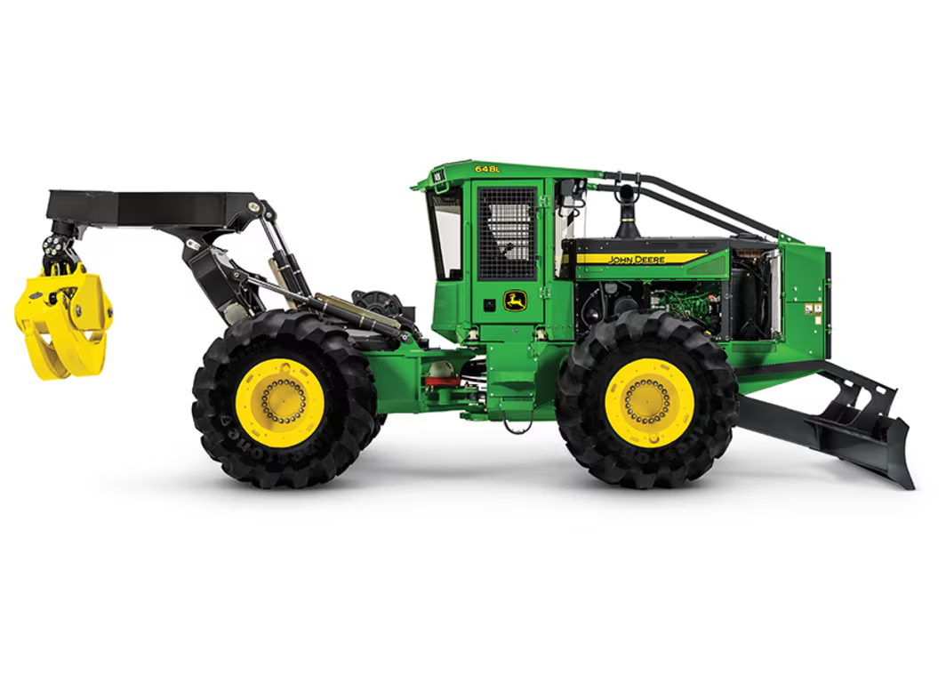 John Deere 648L forestry skidder — supplied photograph