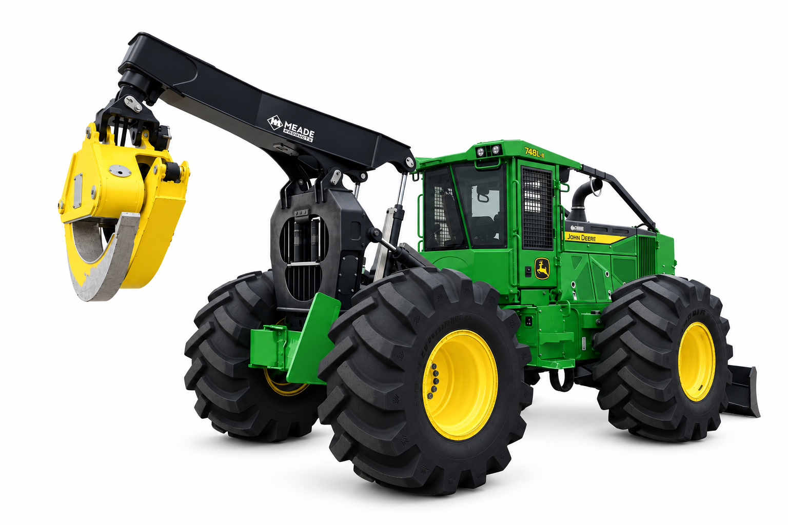 John Deere grapple skidder — restored supplied photograph