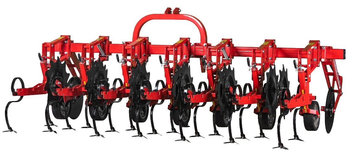 Red inter-row cultivator