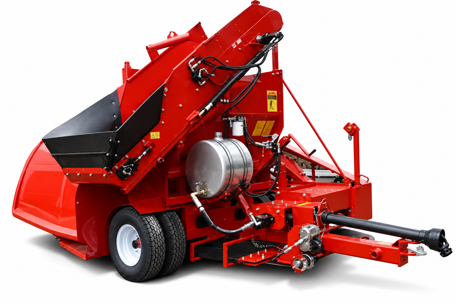 Red silage bagger — enhanced supplied photograph