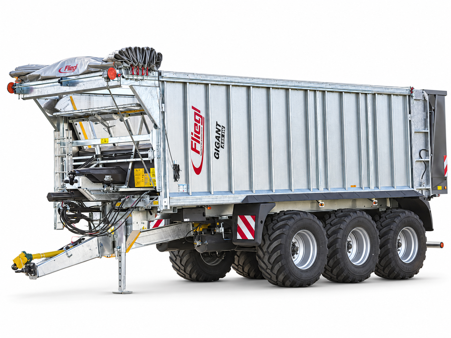 Fliegl GIGANT ASW silage trailer — edited supplied photograph