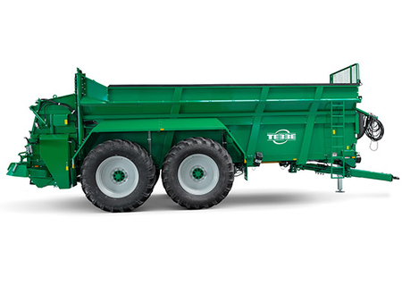 Green solid-manure spreader